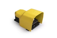 PDK Serisi Metal Korumalı 2*(1NO+1NC) İki Kademeli Tekli Sarı Plastik Pedal